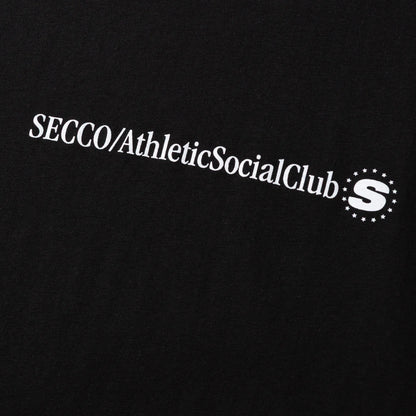 SECCO ATHLETIC SOCIAL BLACK TEE