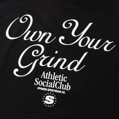 SECCO ATHLETIC SOCIAL BLACK TEE