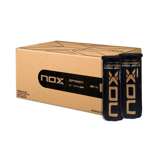 NOX CANS OF 3 NERBO SPEED PADEL BALLS (BOX OF 24 CANS)