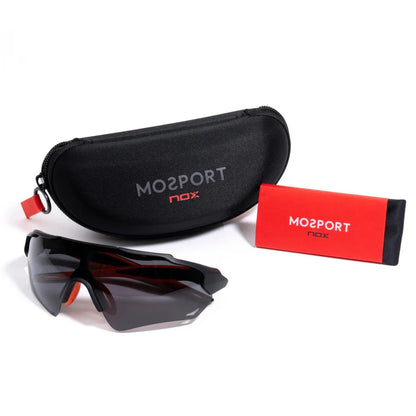 NOX/MO COPPI Nerbo Sports Glasses Black/Red