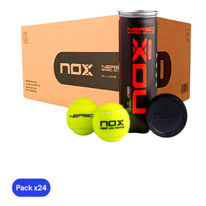 NOX Nerbo Padel Balls (Box of 24 Cans)